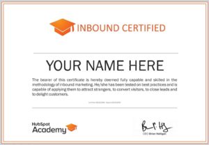 Hubspot Certificate